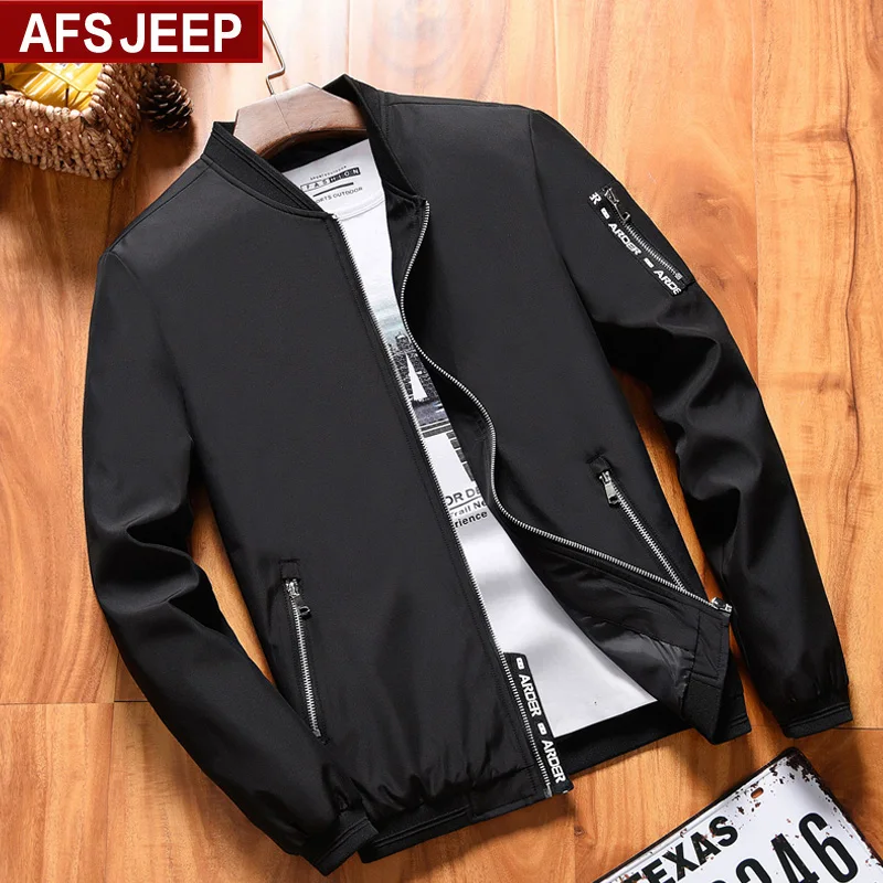 2018 new coat spring jacket male Korean version of the baseball collar tide large size | Мужская одежда