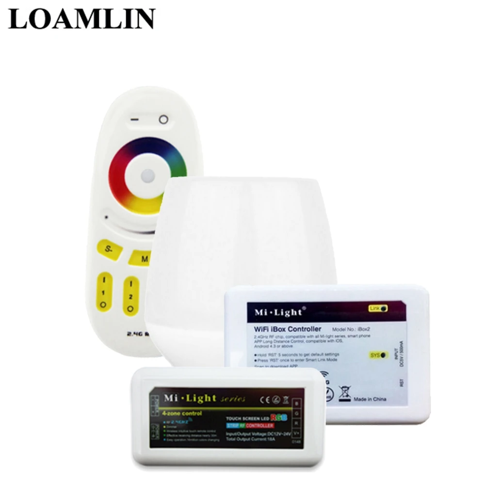 

Mi light Led RGBW Remote Controller 2.4G Wifi Ibox1/2 Control RGB Controller For RGB Led Strip DC12-24V