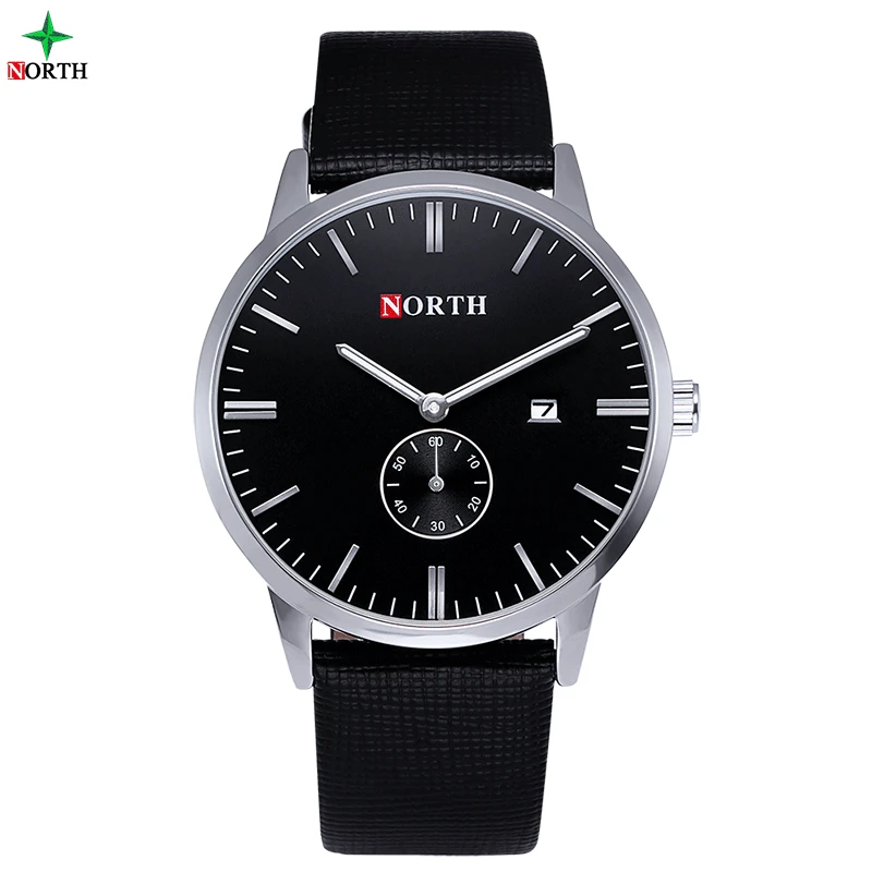 

2017 Men Watch Top Brand Luxury Leather Quartz Watches Men Ultra-thin alone Second Dial Reloj Hombre Waterproof Men Simple Watch