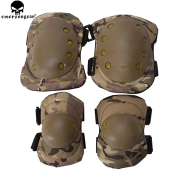 

EMERSONGEAR Protective Knee Pads Elbow Pads Set Combat Airsoft Tactical Protective Pads Multicam Black BD2772