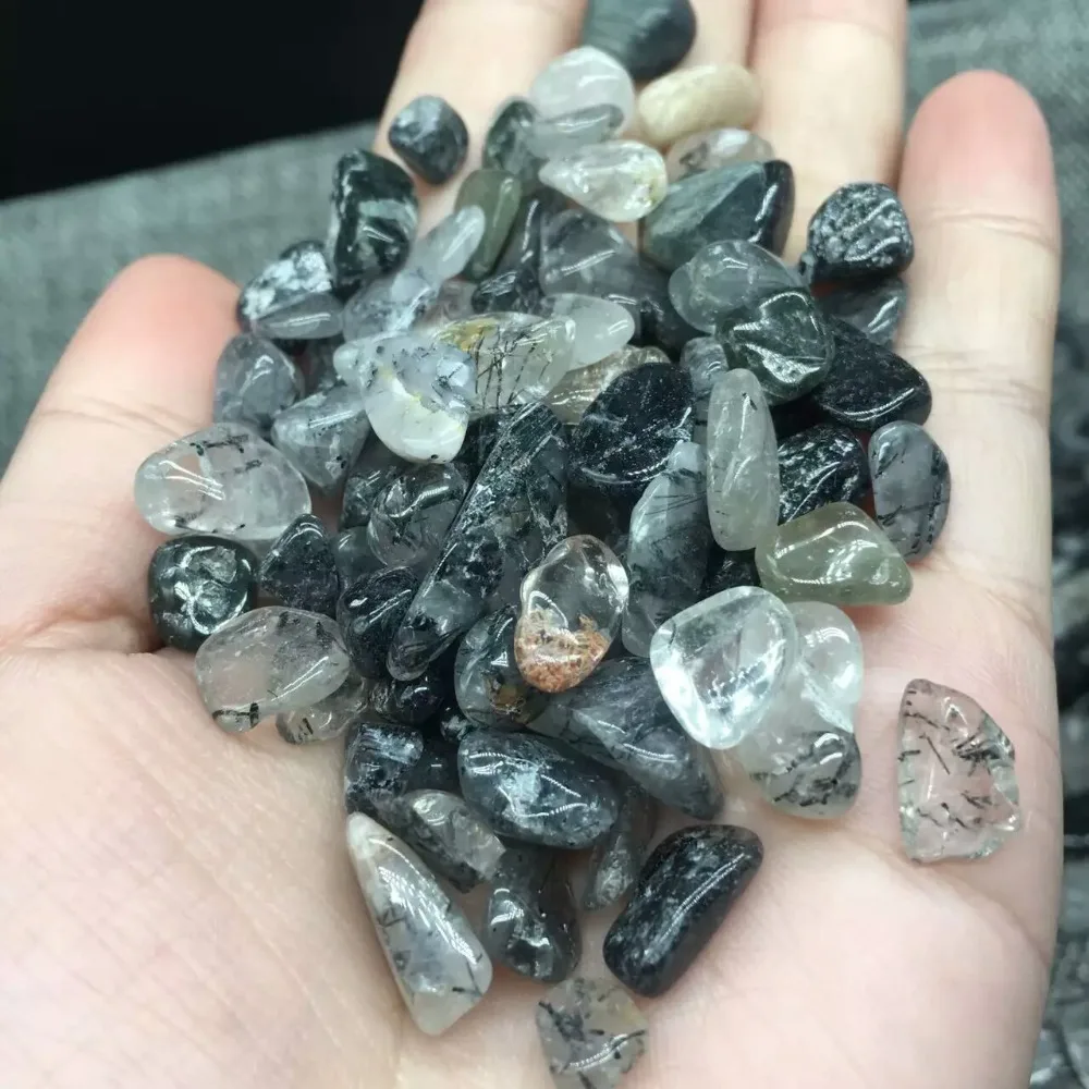 Wholesale Natural Black Quartz Rutilated Crystal Stones Rock Mineral