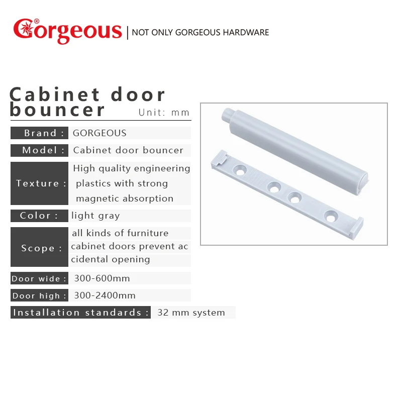 

Gorgeous Door rebounder hit the ball free handle pull rebound hinge magnetic touch door cabinet door self-propelled