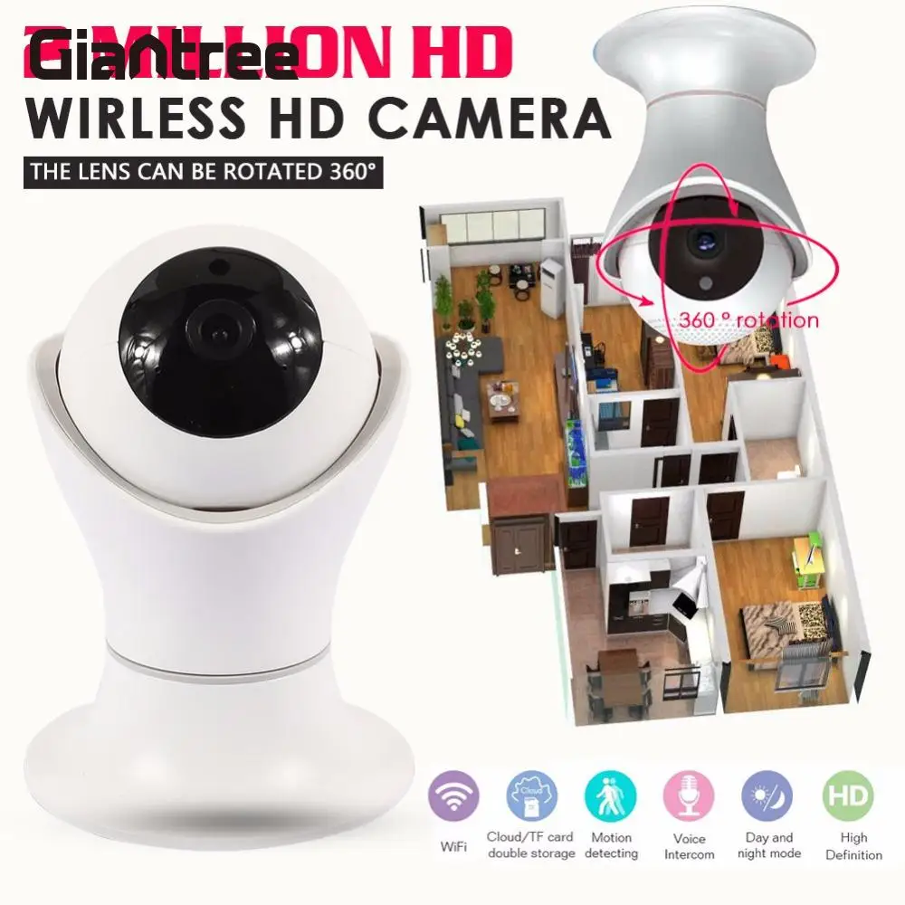 

giantree HD 1080P 2.0MP WIFI IP Camera Nigh Vision Surveillance Camera Video intercom Support TF/SD Card Baby Monitor