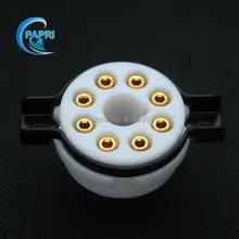 CMC Teflon K8A 8pin tube socket,Copper plated copper pin, for KT66 KT88 6SL7 6SN7 6V6 5AR4 4PC/Lot