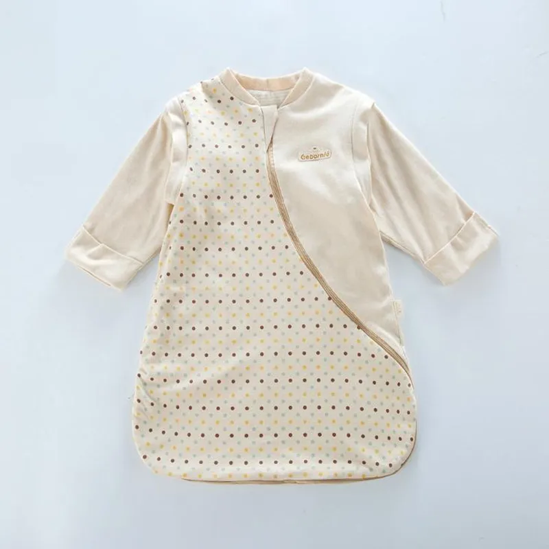 

Kids Sleeping Bag Winter Zipper 100% Cotton Long Sleeve Infant Sleeping Bag for Baby Toddler Sleep Sack 65cm 75cm 85cm