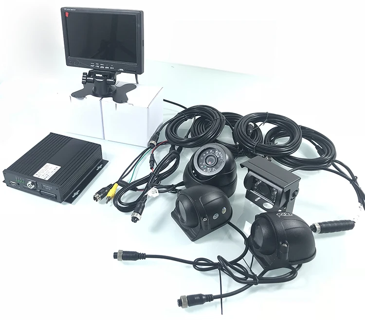 Directo de Lote Veículo de Transporte Kit de Monitoramento de Ônibus de Caminhão Fornecimento Pronúncia Vídeo 720 p hd - Empilhadeira Pal Ntsc 4 Way 16 de ônibus de caminhão empilhadeira veículo de transporte PAL NTSC