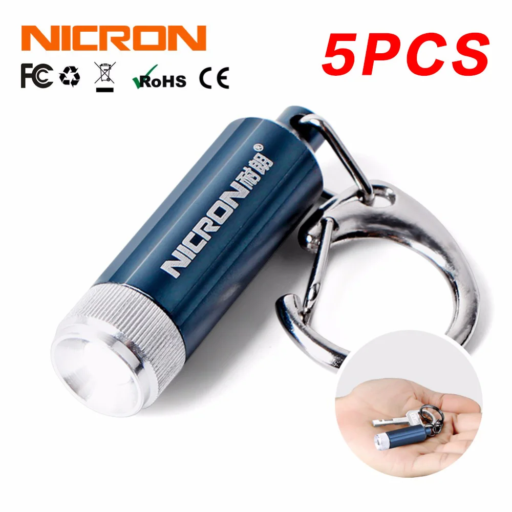 2Pack Nicron Mini Cree LED-Licht KeyChain Taschenlampe Schlüsselanhänger Lampe 