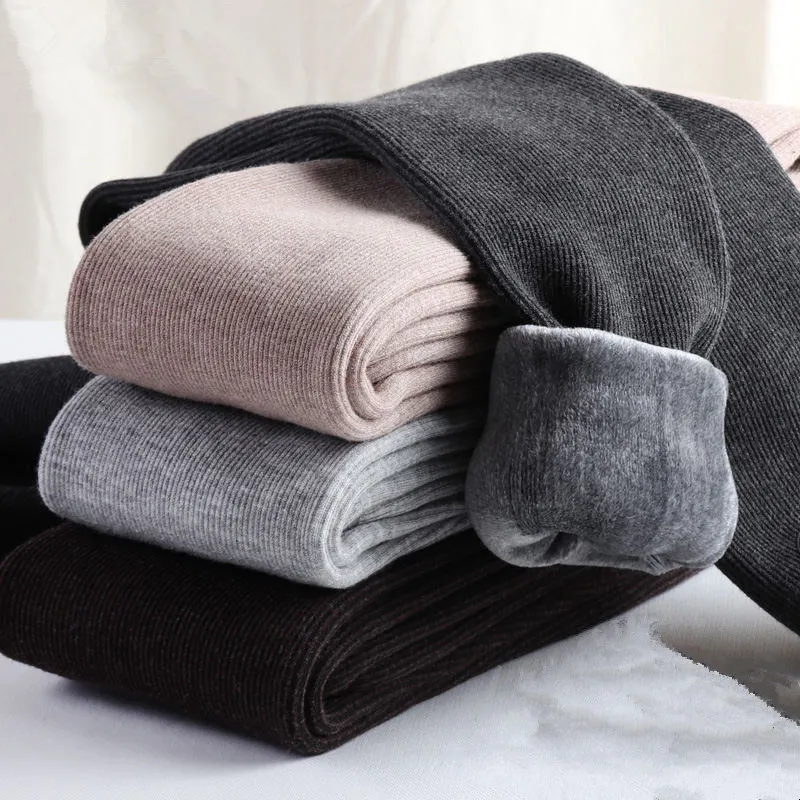 Kopen Mode Warme Leggings Vrouwen Plus Fluwelen Slanke Herfst Winter Hoge Taille Leggings Oversized Hoge Elastische Skinny Vrouwen Leggings Q743