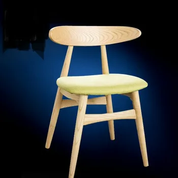 

Cafe Chairs Cafe Furniture solid wood+cotton fabric coffee chair dining chair chaise nordic furniture minimalist modern 46*45*75