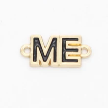 Пользовательский 1*0,6 см золото мне одежды из металла пользовательские метки label имя одежда цинковый сплав туфли с тиснением этикетки шитья одежды этикетки