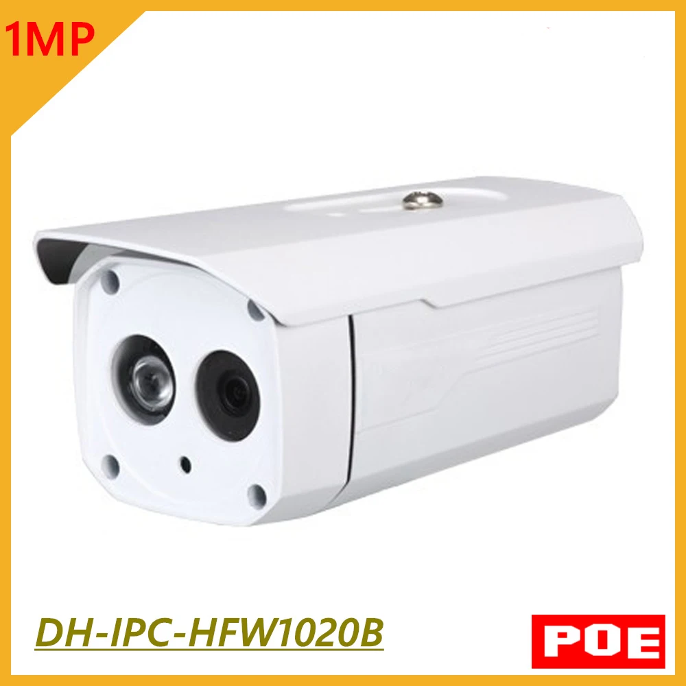 

Original DH 1MP IP Bullet Camera 720P support poe function waterproof IP67 IPC-HFW1020B security CCTV camera