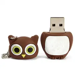 Мультфильм Сова USB 2.0 флэш-Достаточно Memory Stick хранения большого пальца руки У диска 32 ГБ/16 ГБ/8 ГБ /4 ГБ/2 ГБ/1 ГБ