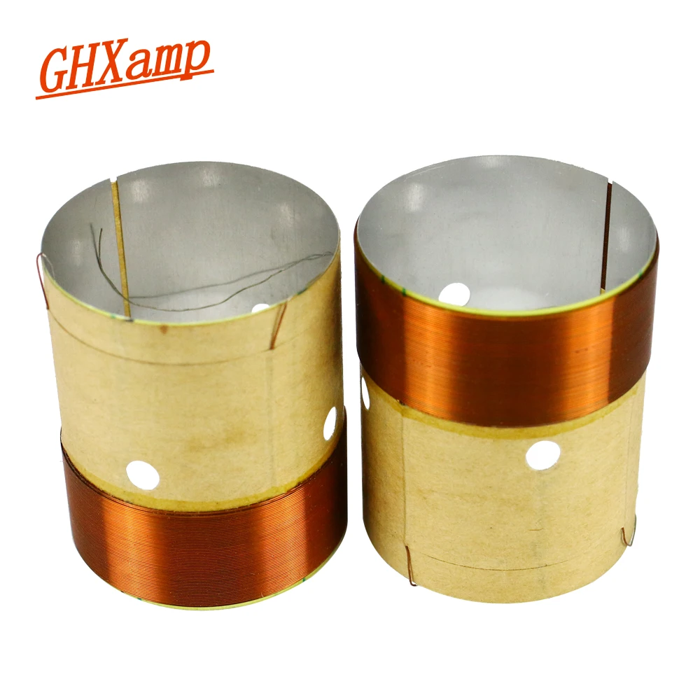 GHXAMP32mmWooferVoicecoilWooferSpeakerRepairParts8OHMWhiteAluminumCopperWireWith