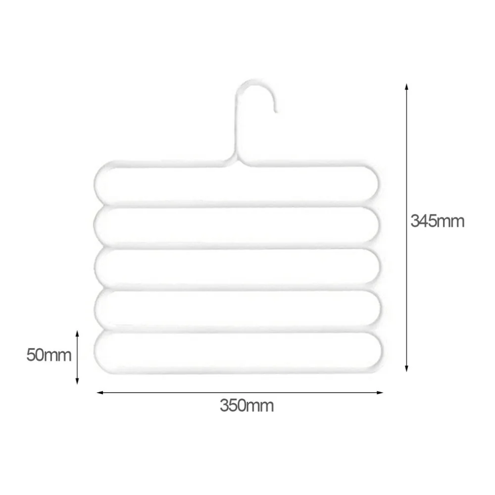5-Слои S-Тип многофункциональная металлическая Нескользящие брюки для девочек джинсовые юбки держатель для шарфов Вешалка Органайзер для шкафа Wa