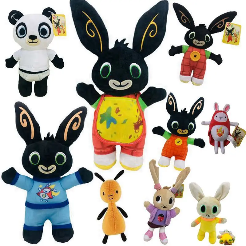 Мультяшный кролик Bing, плюшевая игрушка, Fnaf Bing Friends Flop Sula, слон, панда, медведь, чучело, плюшевая кукла для девочек