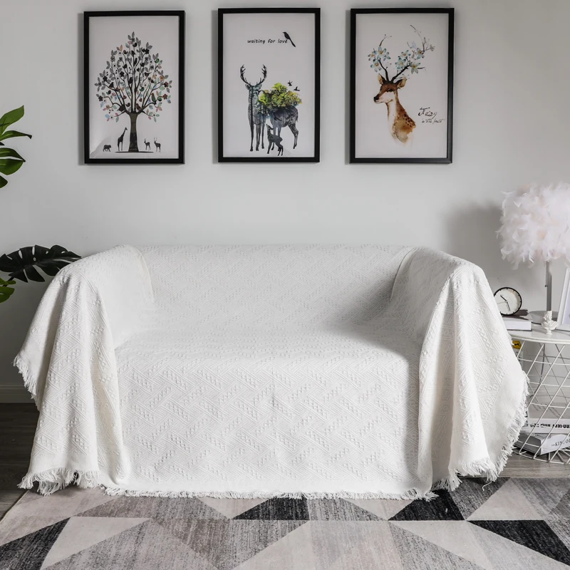 

YRYIE Europe Style Blanket Sofa Towel Solid Color Simple Design Sofa Blanket Cover Travel Plaids Rectangular