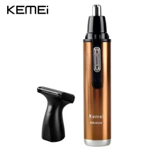 kemei KM-6629 Electric Shaving 2 in 1 Nose Hair Trimmer Safe Face Care Shaving Trimmer For Nose Trimer