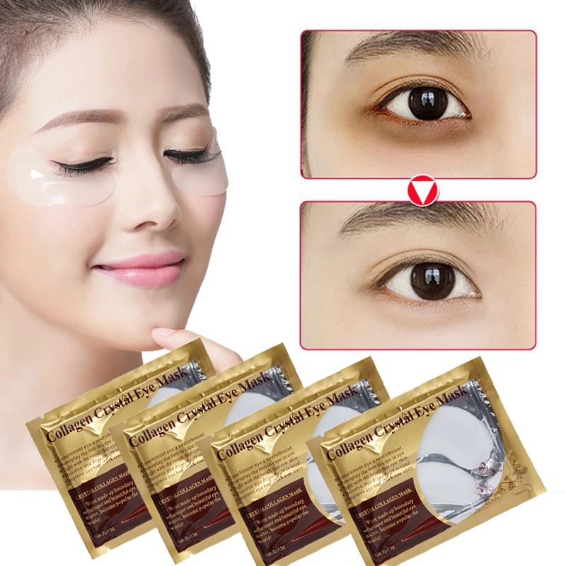 

EFERO Eye Mask Crystal Collagen Eye Mask Crystal Eye Patches Anti Aging Eyelid Patch Moisturizing Mask for Eyes Care 10Packs