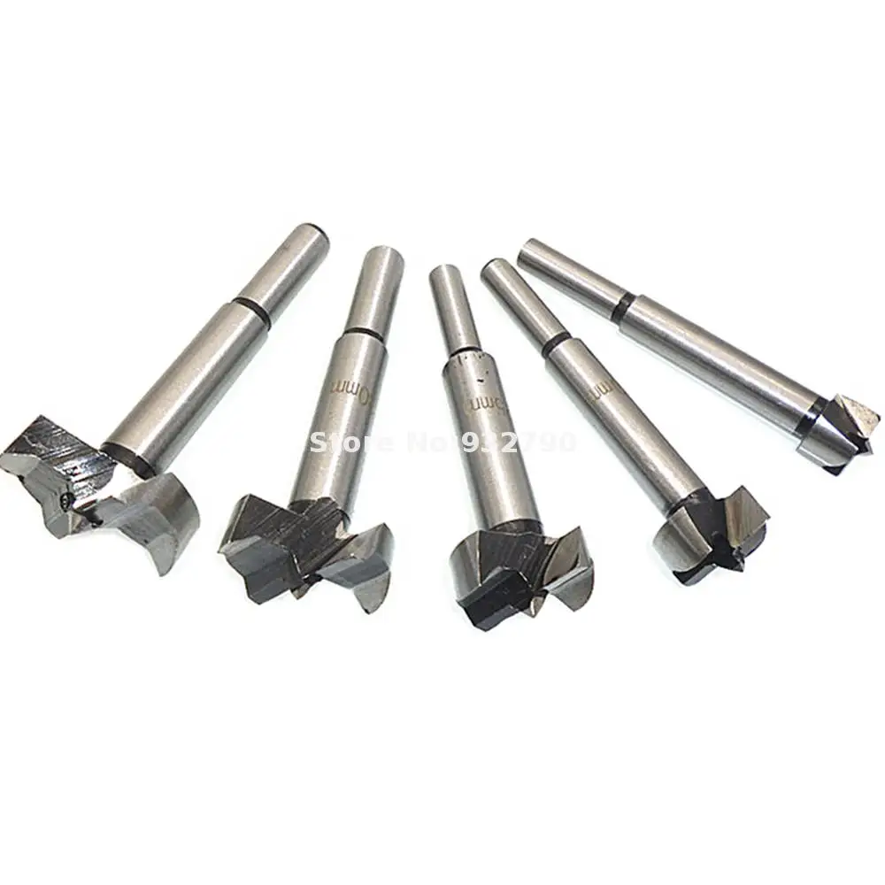 5pcs Forstner Hinge Hole Boring Cutter Wood Drill Bits Wood Turning