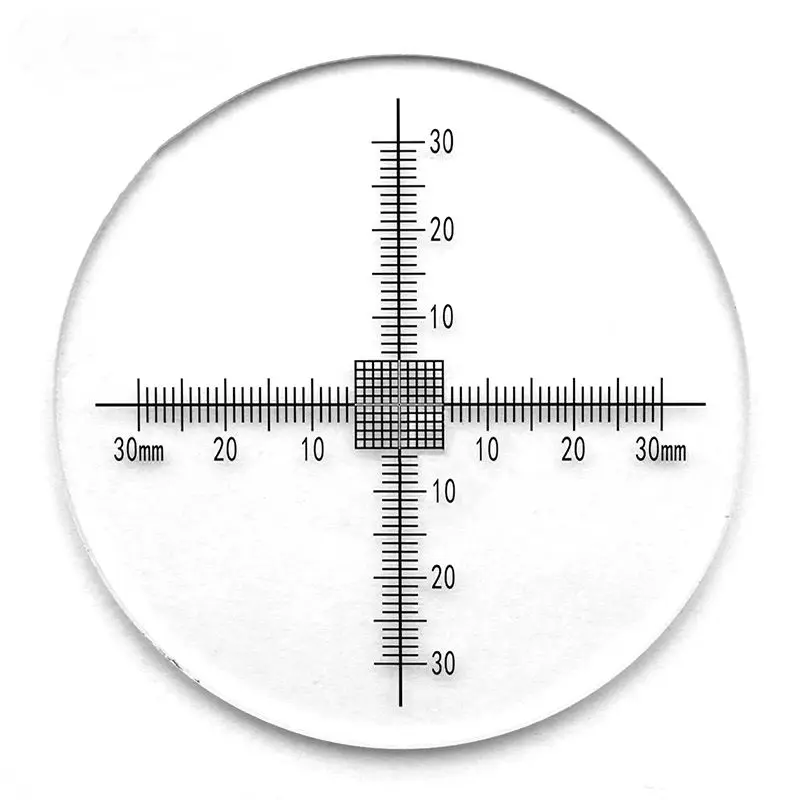 DIV 1 мм микроскоп калибровка микрометра цель 60x60 сетка крест весы линейка 10x10 сетка диаметр окуляра 80 мм калибровка