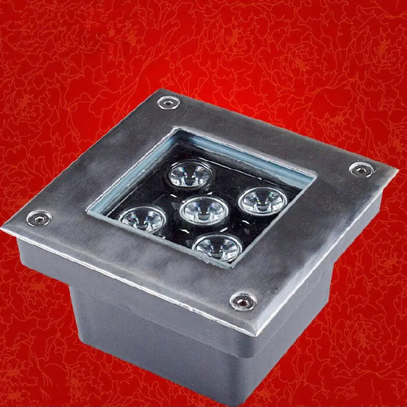 

Waterproof IP65 outdoor 110V/220V 5*2W Cheap LED Underground light Epistar White warm white RGB for Garden LED Underground Lamp