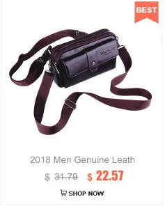 Мужская винтажная кожаная сумка Crazy Horse, поясная сумка через плечо