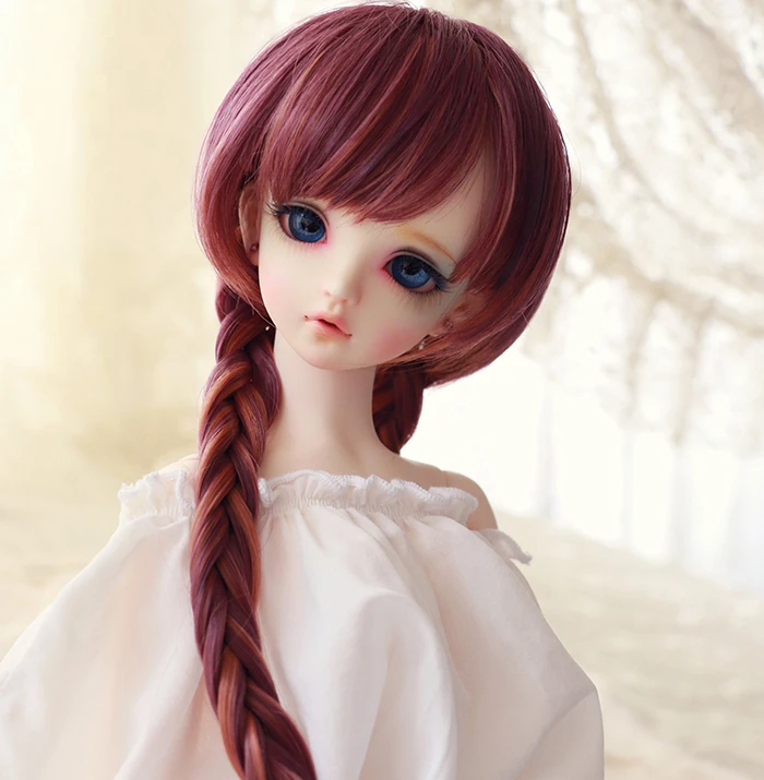 Новый Bjd кукла парик 1/3 1/4 9 10 &quot7 8&quot длинные волосы длинная коса