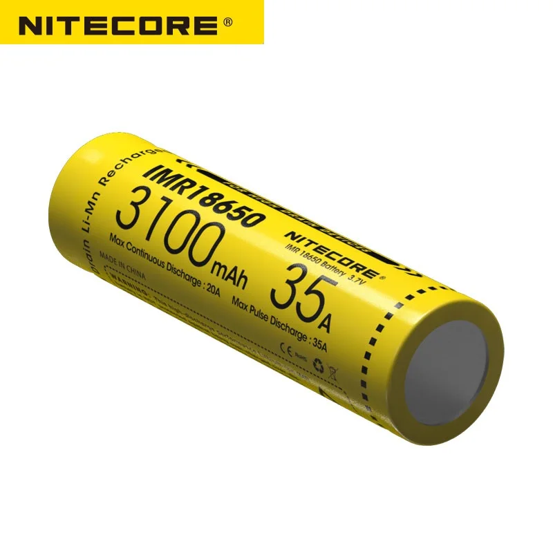 Аккумуляторная батарея Nitecore IMR18650 3100 мАч 35 А 3 7 в|Портативные осветительные