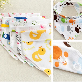 

Cotton Baby Bandana Bibs Print Baby Feeding Cloth Newborn Babador Smock Children Burp Cloth Cheap Baby Stuff