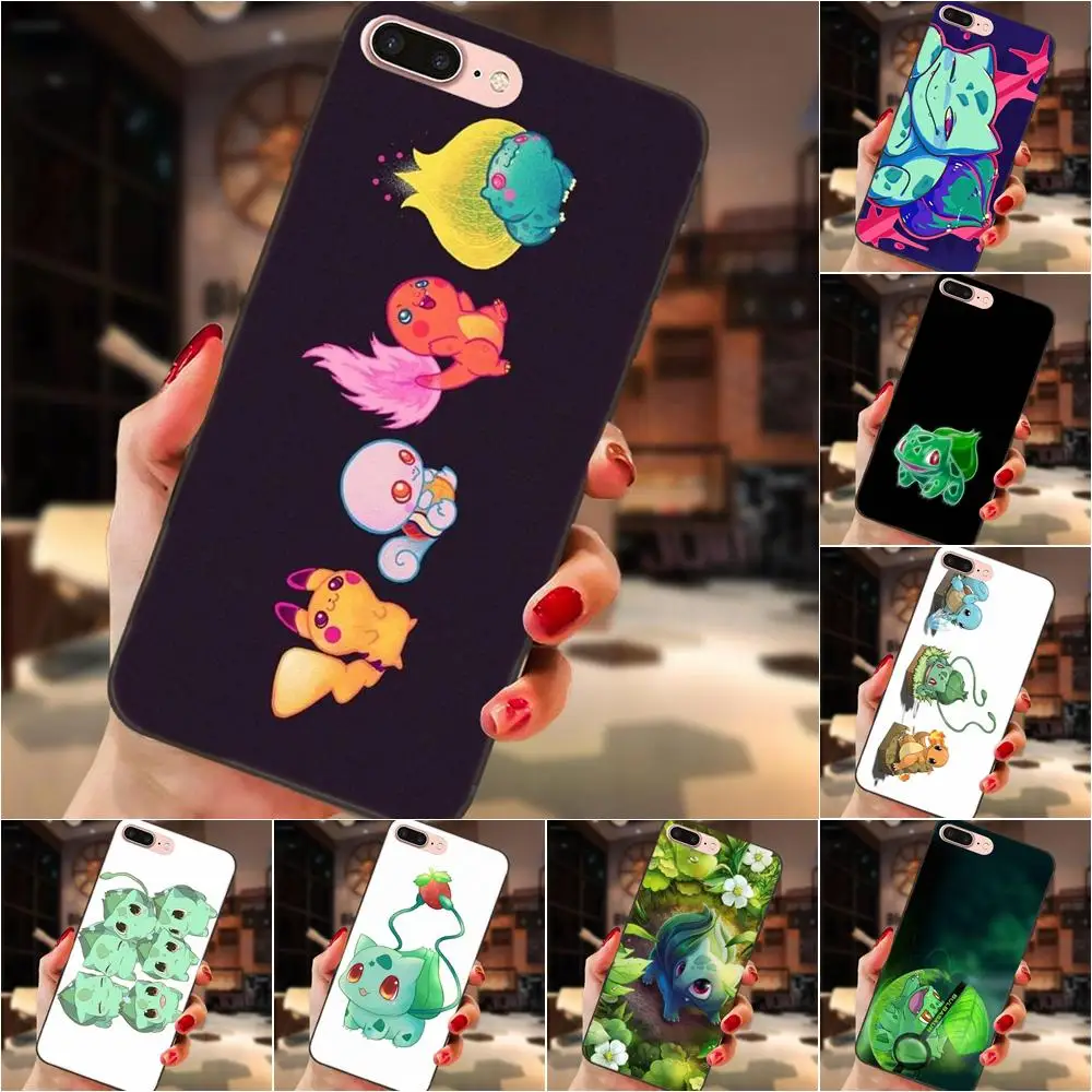 

For Samsung Galaxy A3 A5 A6 A6s A7 A8 A9 Star Plus 2016 2017 2018 Soft Fashion Phone Case Pokemons Bulbasaur