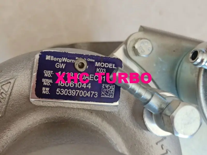 Подлинный Турбокомпрессор BORGWARNERS K03 53039700473 1118100AEC01 Turbo для Great Wall HAVAL H7 H8 H9 WEY VV6 VV7 SUV, GW4C20