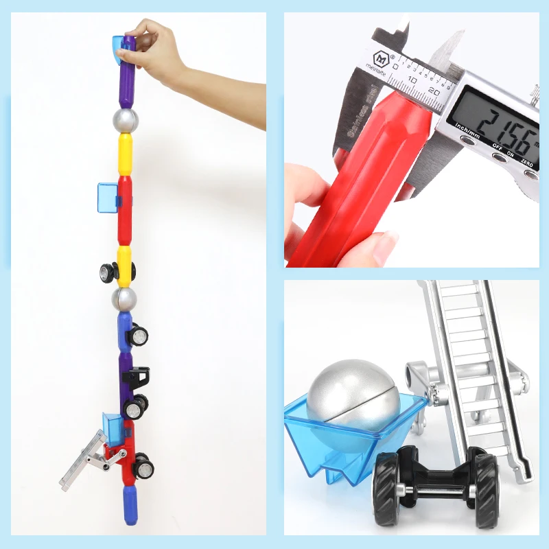 Magnetic constructor building Designers Toy horses Ferris wheel child 3D DIY Creative engineering bricks models educational toy