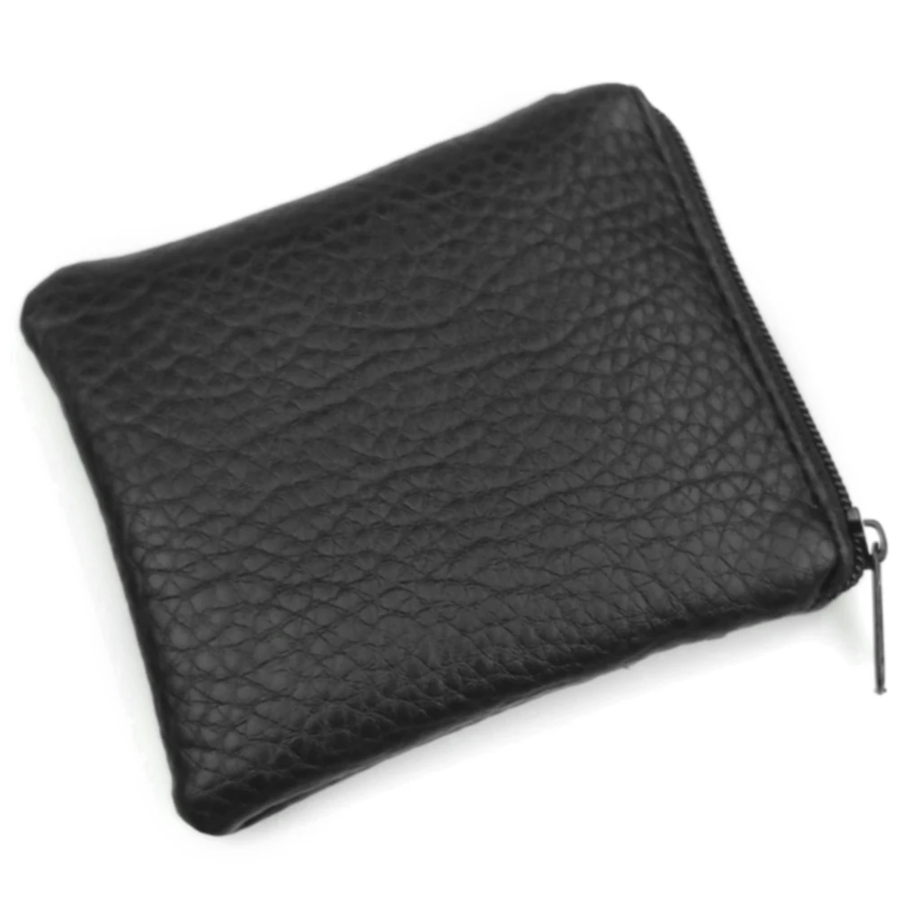 

Soft Zipper Fashion Small Holder Synthetic PU Storage Coin Purse Card Key Men Wallet Large Capacity Casual Short Solid