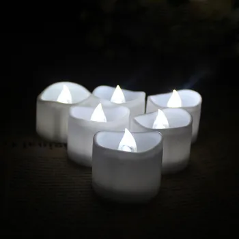 

36pcs Battery operate LED Candle tealight Flameless Flicker wavy Tea Light Wedding Christmas Valentine table Decor-3 color optio