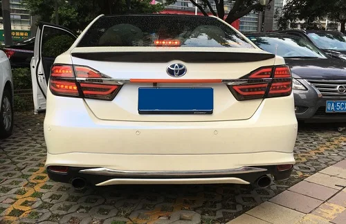 KOWELL автомобильный Стайлинг для Toyota Camry задние фонари светодиодный задний фонарь задний багажная лампа крышка drl+ сигнал+ тормоз+ обратный - Цвет: Brown color