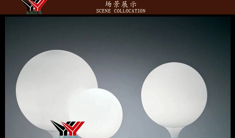 Творческий Настольная лампа современный минималистский Искусство личности спальня моды молочно-белого стекла кровать с шарами лампа рог