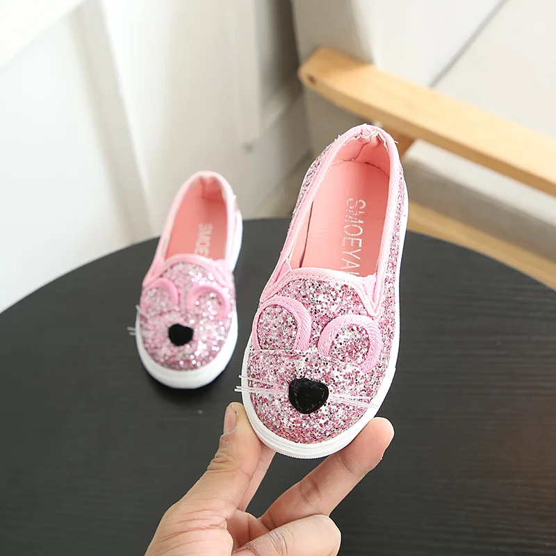 COZULMA طفلة أحذية الاطفال الرياضة حذاء كاجوال للبنات رياضية الكرتون لطيف ماوس الترتر أحذية لينة الأطفال حذاء رياضة