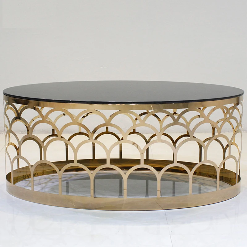 2017 hot sales new design stainless steel tempered glass tea table living round room simple circular creative coffee table 003 2017 hot sales new design stainless steel tempered glass tea table living round room simple circular creative coffee table 003