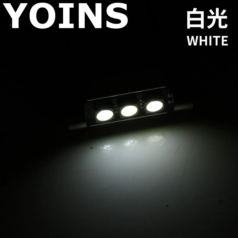 100 шт. 36-39 мм C5W 3SMD 5050 светодиодный 3SMD белый/синий/красный CANBUS Error Free автомобиля номерной знак света лампы купол с фестонами светодиодные лампы 12 V