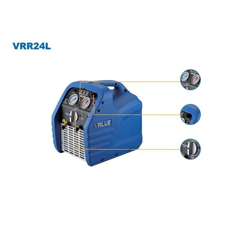 220v эвакуационной машины VRR24L 1/2HP рециркулируя машину кондиционирования воздуха инструмент для ремонта хладагента ре