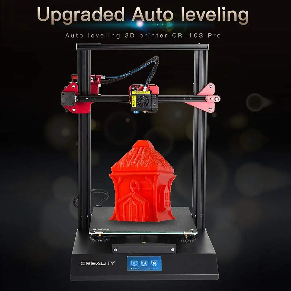 Creality 3D принтер CR 10S Pro DIY Kit 300*300*400 мм размер печати 4 3 дюйма сенсорный ЖК экран для