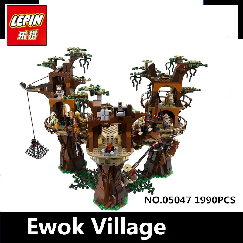 

IN STOCK Free shipping 1990pcs Lepin 05047 Star Ewok Village W Building Blocks Juguete para Construir Bricks Toys 10236 Gifts