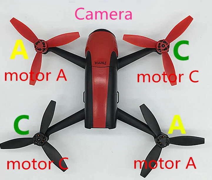 Попугай Bebop Дрон 2,0 4,0 RC Квадрокоптер Запчасти CW двигатель CCW