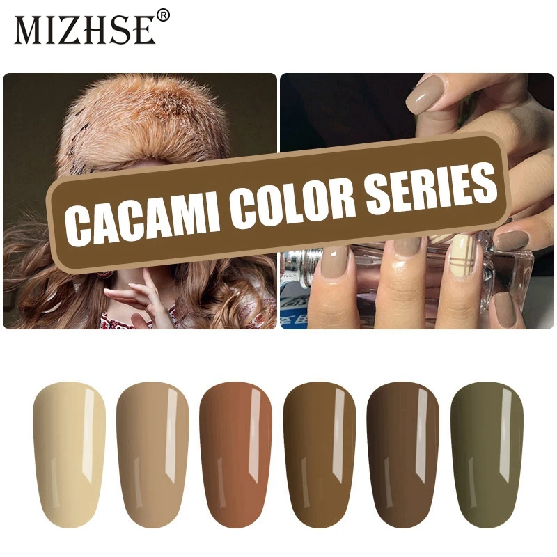 MIZHSE 6 шт./лот DIY Гель-лак для ногтей Французский стиль УФ-гель лак Светодиодная