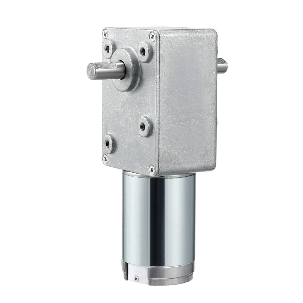 

UXCELL DC12V 31RPM Dual Shafts High Torque Reversible Turbine Worm Gear Motor Reduction