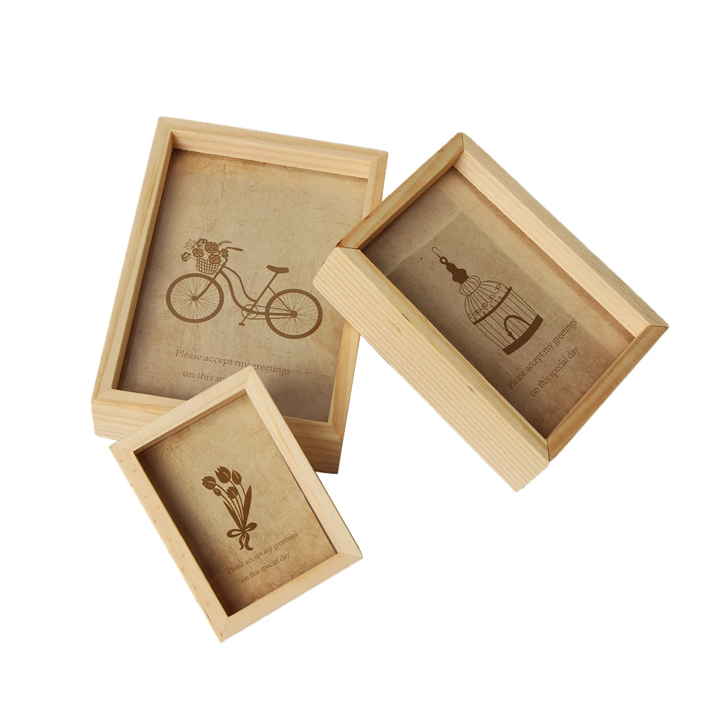 

1PC Decorative Vintage Photo Frame Multi Online Home Decor Art Wooden Wedding Mini Pictures Frames DIY Family Home Decor