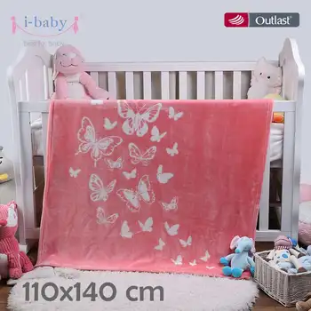 

i-baby Luxury Ultra Soft Kids Blanket Super Warm Velvet Baby Blanket Newborn Swaddling Infant Wrap Toddler Blanket 110*140cm