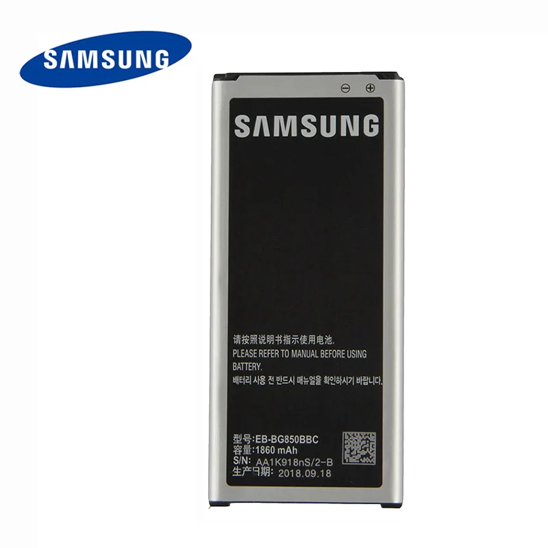 

Original Samsung EB-BG850BBE Battery For Samsung GALAXY Alpha G850 G8509V G850A G850FG8508S G850Y G850K NFC 1860mAh