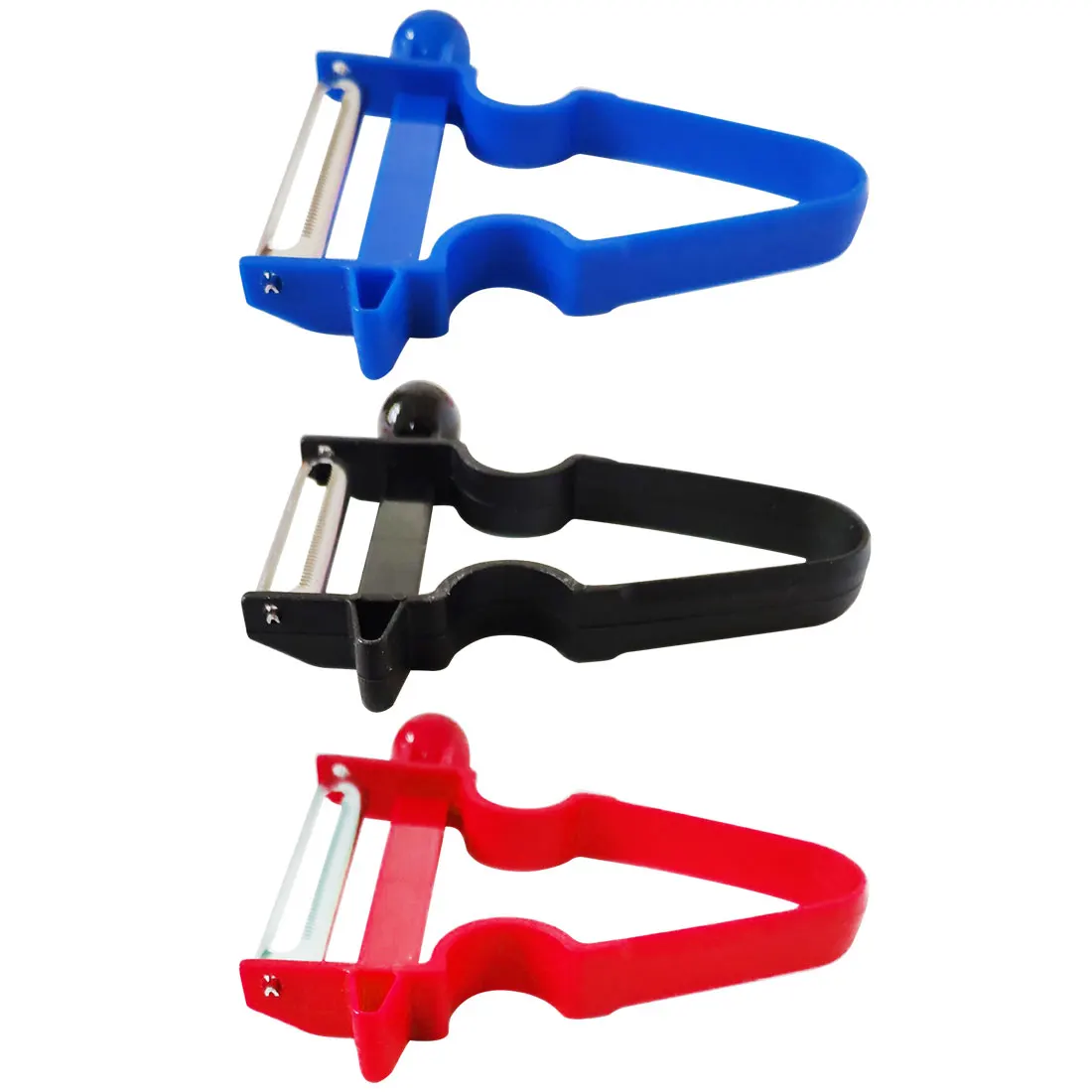 Red Blue Black Слайсер измельчитель Овощечистка Нож для нарезания соломкой Multi Peel лезвие из нержавеющей стали кухонные Инструменты Magic Trio Овощечистка Набор - Цвет: Red Blue Black