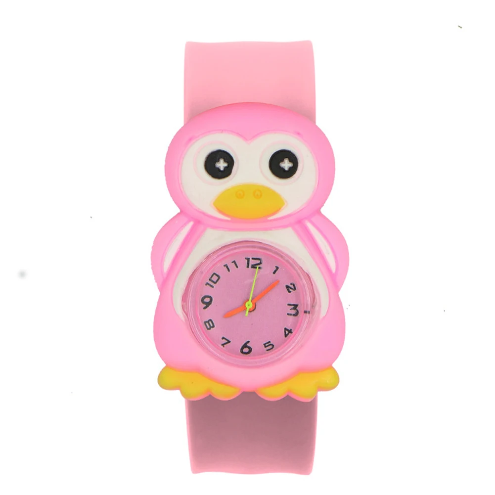 

Interesting Multi-color Sweet Toys 3D Annimals Wrist Patted Table Cartoon Pattern Silicone Tape Durable Birthday Children Watch